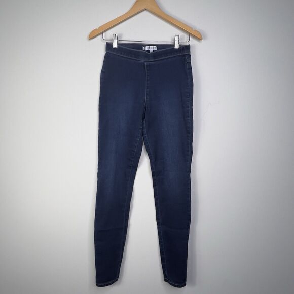 Jennifer Lopez JLO Womens Size 4L Mid Rise Stretch Pull On Jeggings Dark Wash - Picture 1 of 6